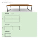 Latitude Double Desk for 4
