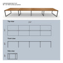 Latitude Double Desk for 8