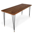 Urban Loft Black and Brass Dining Table