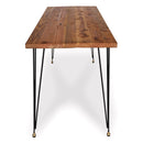 Urban Loft Black and Brass Dining Table