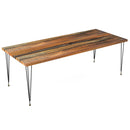 Urban Loft Black and Brass Dining Table