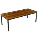 Antique wood parsons dining table