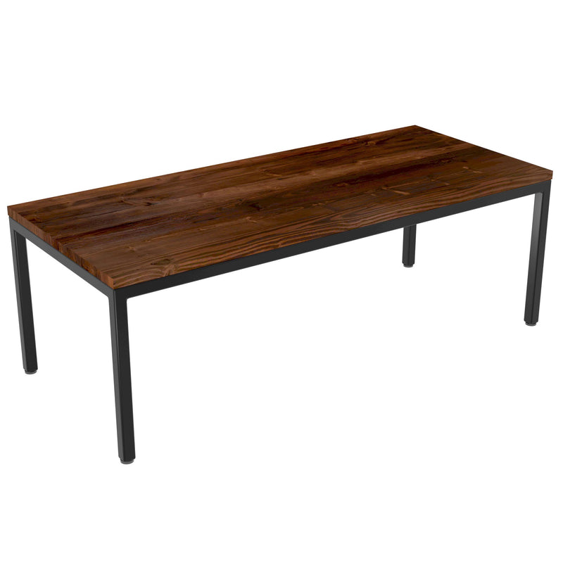 Chestnut wood parsons dining table