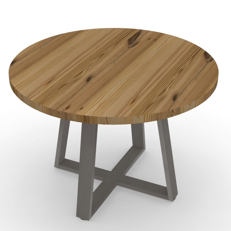 Round Clear wood pub table
