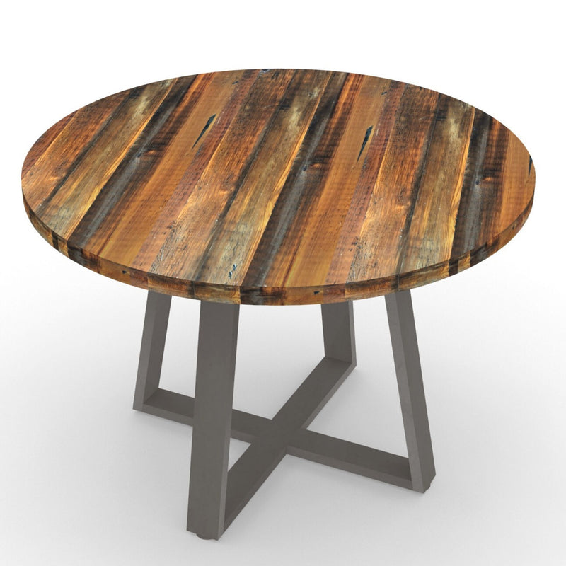 Round Oil wood pub table