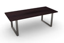Modern Industry Dark Walnut Wine Table and Rack