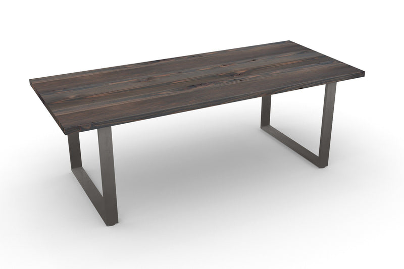 Modern Industry Grey Wine Table and Rack