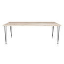 Urban Loft Black and Brass Dining Table