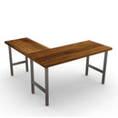 Bourbon Wood & Steel L Desk