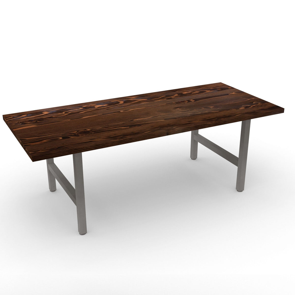 Urban Wood and Steel Dining Table | Reclaimed Wood and Steel