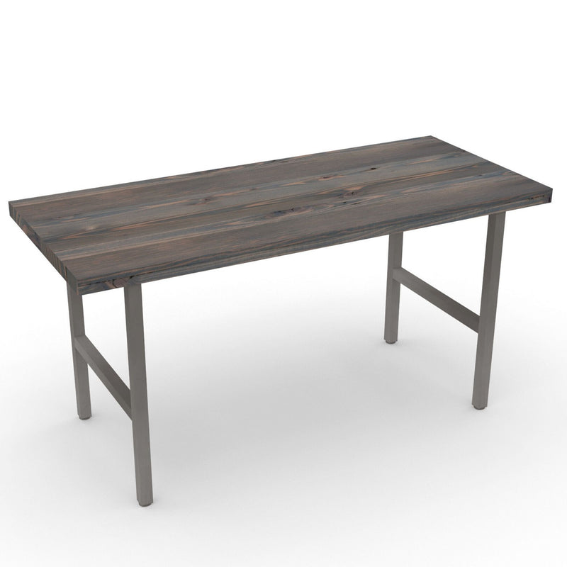 Wood and Steel High Top Dining Table